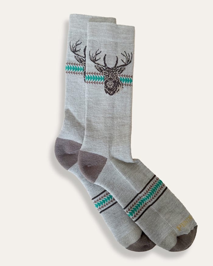 STAG MERINO WOOL CREW SOCKS